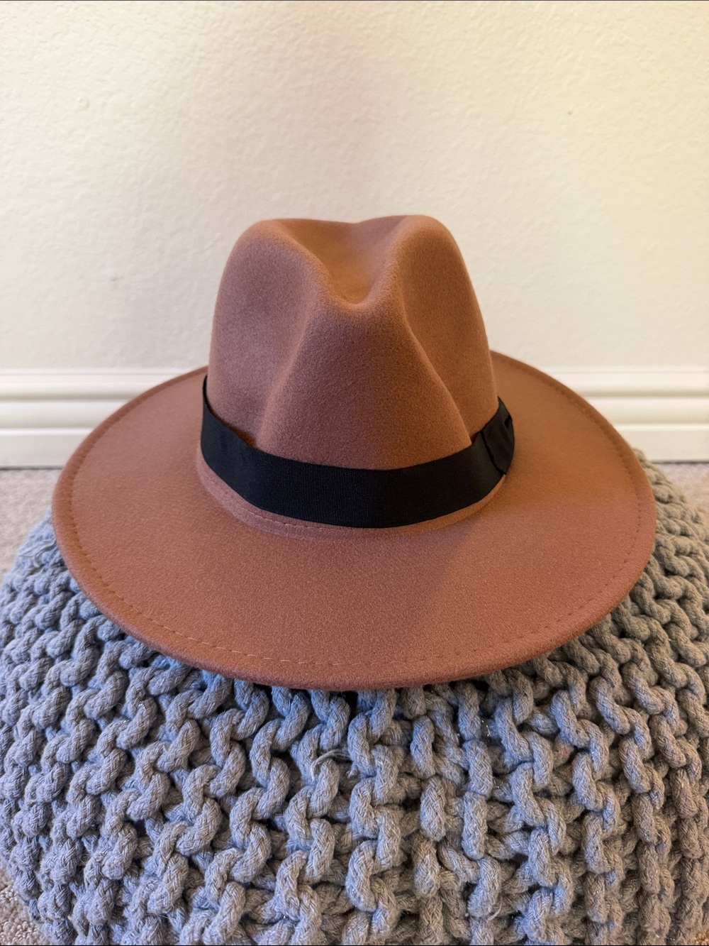 NWT San Diego Hat Co. Men's Faux Felt Fedora Hat - Camel One Size - CTH83020SCML